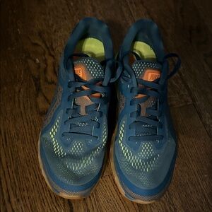 Nike Blue and Lime Green Running Shoes